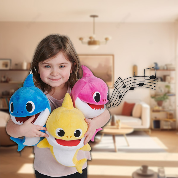 11.8'' Pluche Haai Handpop Met Open Beweegbare Mond Voor Het Vertel Van Poppentheater Kleur Kleur 1