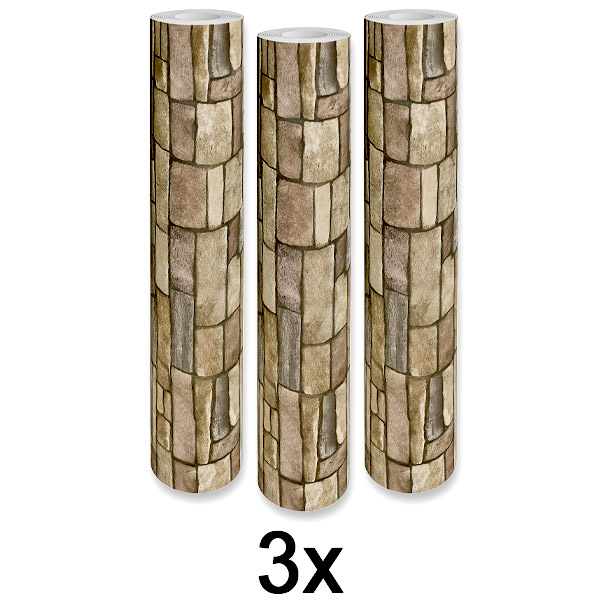 3x Stijlvol 3D Behang – Eenvoudige Wandtransformatie | WALLCORWRAP