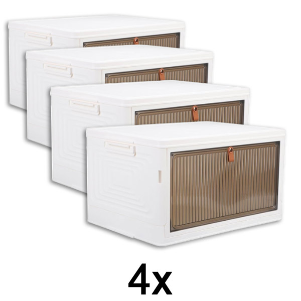 4x Opbergbox met deksel | ORGABOX