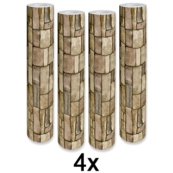 4x Stijlvol 3D Behang – Eenvoudige Wandtransformatie | WALLCORWRAP